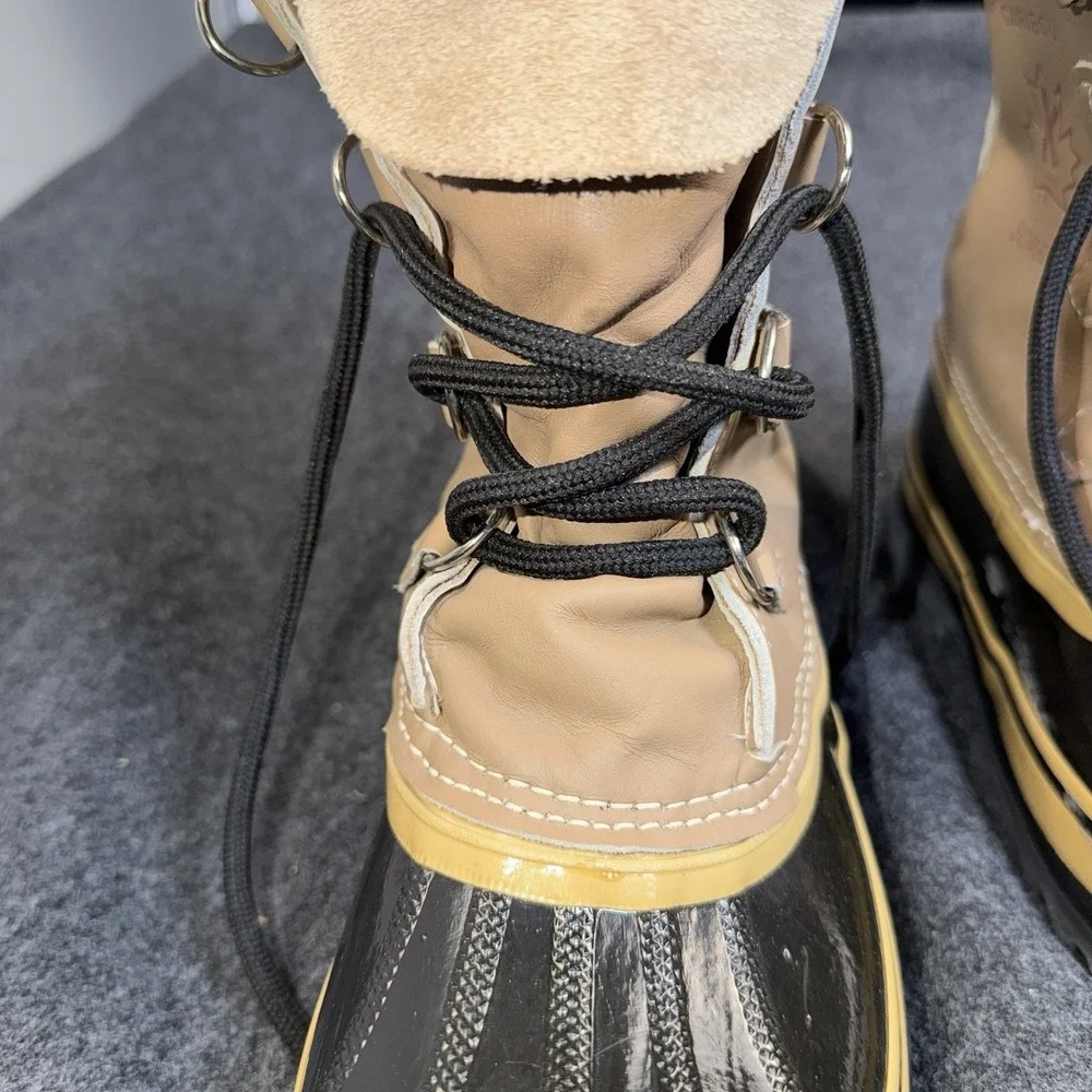 Vintage‎ Sorel Kaufman Caribou Snow Boots Women's Size 8 Made in Canada.